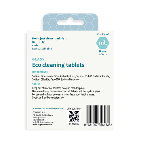 Eco Cleaning Tablets Glass 2 Pack-Nil-Matakana Pharmacy